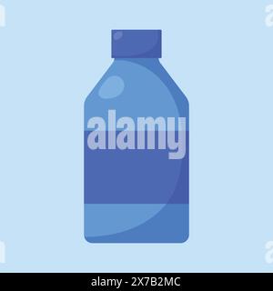 Symbol Wasserflaschen Vektor. Abbildungen der Symbole für Wasserflaschen. Wasser Gallone flache Flasche Stock Vektor