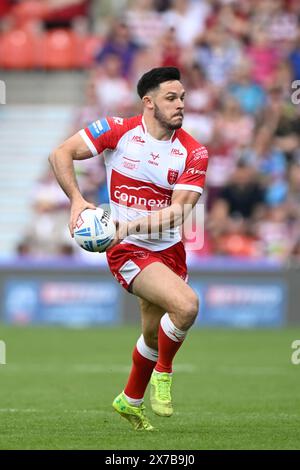 Doncaster, Großbritannien. Mai 2024. Niall Evalds of Hull KR während des Halbfinales des Betfred Challenge Cup Hull KR gegen Wigan Warriors im Eco-Power Stadium, Doncaster, Großbritannien, 18. Mai 2024 (Foto: Craig Cresswell/News Images) in Doncaster, Großbritannien am 18. Mai 2024. (Foto: Craig Cresswell/News Images/SIPA USA) Credit: SIPA USA/Alamy Live News Stockfoto