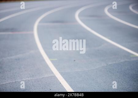 Track und Field Track Stockfoto