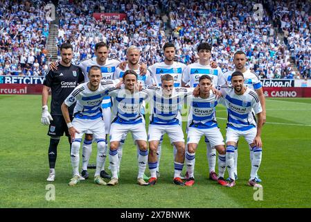 ZWOLLE, NIEDERLANDE - 19. MAI: Teamphoto von PEC Zwolle mit Torhüter Jasper Schendelaar von PEC Zwolle, Bram van Polen von PEC Zwolle, Sam Kersten von PEC Zwolle, Anouar El Azzouzi von PEC Zwolle, Younes Namli von PEC Zwolle, Lennart Thy von PEC Zwolle, Davy van den Berg von PEC Zwolle, Thomas Lam von PEC Zwolle, Anselmo Garcia Mac Nulty von PEC Zwolle, Ody Velanas von PEC Zwolle, Filip Krastev von PEC Zwolle während des niederländischen Eredivisie-Spiels zwischen PEC Zwolle und FC Twente im MAC3PARK stadion am 19. Mai 2024 in Zwolle, Niederlande. (Foto: Andre Weening/Orange Pictures) Stockfoto