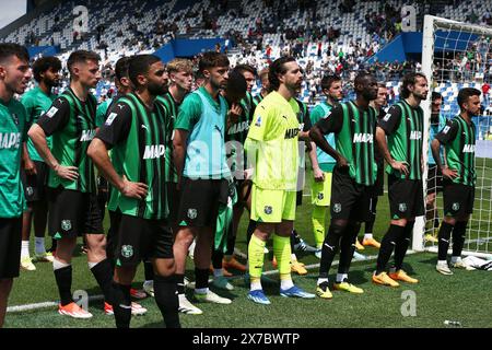 Reggio Emilia, Italien. Mai 2024. Foto Gianni Santandrea/LaPresse 19 maggio 2024 Reggio Emilia, Italia - Sport, calcio - Sassuolo vs Cagliari - Campionato di calcio Serie A Tim 2023/2024 - Stadio Mapei. Nella Foto: Enttäuschung SassuoloFoto Gianni Santandrea/LaPresse 19. Mai 2024 Reggio Emilia, Italien - Sport, Fußball - Sassuolo vs Caglairi - Serie A Tim 2023/2024 Fußballmeisterschaft - Mapei Stadium. Im Bild: Enttäuschung Sassuolo Credit: LaPresse/Alamy Live News Stockfoto