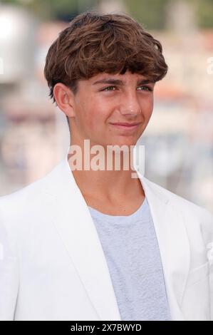 Hayes Costner beim Photocall zum Kinofilm 'Horizon: An American Saga' auf dem Festival de Cannes 2024 / 77. Internationale Filmfestspiele von Cannes am Palais des Festivals. Cannes, 19.05.2024 Stockfoto