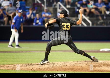 Lexington, KY, USA. Mai 2024. Vanderbilt's Luke Guth während eines Spiels zwischen den Kentucky Wildcats und den Vanderbilt Commodores im Kentucky Proud Park in Lexington, KY. Kevin Schultz/CSM/Alamy Live News Stockfoto