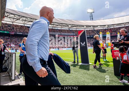 Rotterdam, Nederland. Mai 2024. ROTTERDAM, 19.05.2024, Stadion Feijenoord de kuip, Fußball, niederländische Eredivisie, Saison 2023/2024, Feyenoord - Excelsior, Feyenoord Trainer Coach Arne Slot Credit: Pro Shots/Alamy Live News Stockfoto