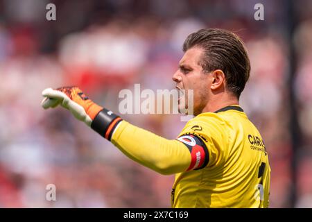 Rotterdam, Nederland. Mai 2024. ROTTERDAM, 19.05.2024, Stadion Feijenoord de kuip, Fußball, niederländische Eredivisie, Saison 2023/2024, Feyenoord - Excelsior, Excelsior-Spieler Stijn van Gassel Credit: Pro Shots/Alamy Live News Stockfoto