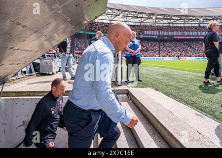 Rotterdam, Nederland. Mai 2024. ROTTERDAM, 19.05.2024, Stadion Feijenoord de kuip, Fußball, niederländische Eredivisie, Saison 2023/2024, Feyenoord - Excelsior, Feyenoord Trainer Coach Arne Slot Credit: Pro Shots/Alamy Live News Stockfoto