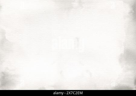 Altes Papier mit Flecken und Streifen. Aquarellgrauer Hintergrund mit Farbstreifen, Nachahmung der Textur von weißem Marmor. Verschwommener abstrakter Hintergrund Stockfoto