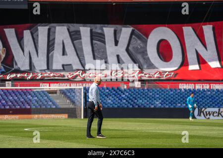 Rotterdam, Nederland. Mai 2024. ROTTERDAM, 19.05.2024, Stadion Feijenoord de kuip, Fußball, niederländische Eredivisie, Saison 2023/2024, Feyenoord - Excelsior, Feyenoord Trainer Coach Arne Slot Credit: Pro Shots/Alamy Live News Stockfoto