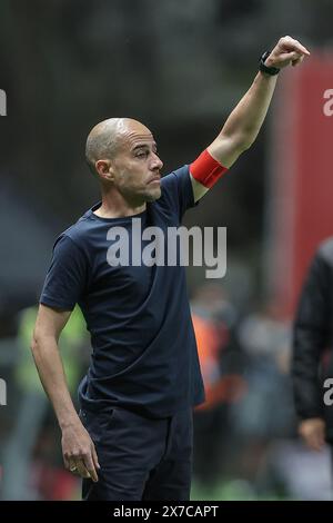 Braga, Portugal. Mai 2024. Braga, 18/05/2024 - O Sporting Clube de Braga recebeu esta noite o Futebol Clube do Porto no Estádio Municipal de Braga em jogo a contar para a 34ª jornada da i Liga 2023/24. Rui Duarte (Miguel Pereira/Global Imagens) Credit: Atlantico Press/Alamy Live News Stockfoto