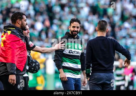 Lisboa, 18/05/2024 - Hoje a equipa do Sporting Clube de Portugal, recebeu a equipa do Chaves na 34ª Jornada do Campeonato Nacional da Liga Portugal Betclic no Estádio José Alvalade em Lisboa. Ruben Amorim (Mário Vasa / Global Imagens) Stockfoto