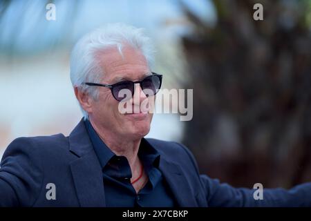 Richard Gere nimmt am Fotoruf „Oh, Canada“ während des 77. Jährlichen Filmfestivals in Cannes am 18. Mai 2024 im Palais des Festivals Teil. Foto: Franck Castel/ABACAPRESS. KOM Stockfoto