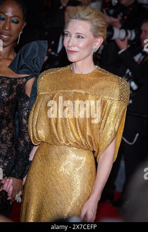 Cannes, Frankreich. Mai 2024. Cate Blanchett besucht den Roten Teppich „Gerüchte“ beim 77. Jährlichen Filmfestival in Cannes im Palais des Festivals. Quelle: SOPA Images Limited/Alamy Live News Stockfoto