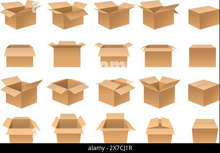 Faltschachtel-Entnahme Stock Vektor