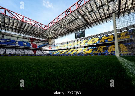 Mailand, Italien. Mai 2024. Inters Choreografie vor dem Fußball-Spiel der Serie A zwischen Inter und Lazio im San Siro Stadion in Norditalien - Sonntag, 19. Mai 2024. Sport - Fußball . (Foto: Spada/LaPresse) Credit: LaPresse/Alamy Live News Stockfoto