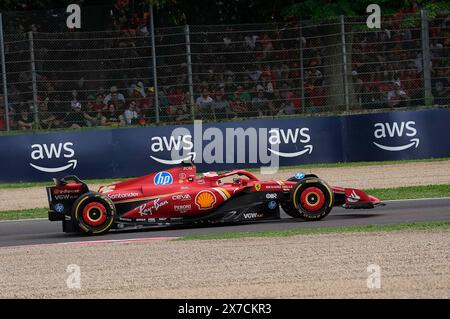 Imola, Italien. Mai 2024. 19.05.2024, Autodromo Enzo e Dino Ferrari, Imola, Formel 1 Grand Prix Emilia Romagna 2024, im Bild Charles Leclerc (MCO), Scuderia Ferrari HP/dpa/Alamy Live News Stockfoto