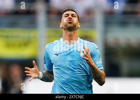 Mailand, Italien. Mai 2024. Mattia Zaccagni aus Lazio während des Fußballspiels der Serie A zwischen Inter und Lazio im San Siro Stadion in Norditalien - Sonntag, den 19. Mai 2024. Sport - Fußball . (Foto: Spada/LaPresse) Credit: LaPresse/Alamy Live News Stockfoto