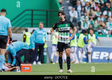 Lissabon, Portugal. Mai 2024. Francisco Trincao von (Sporting CP) wurde während des Liga Portugal Spiels zwischen Sporting CP und GD Chaves im Estadio Jose Alvalade gesehen. Endpunktzahl Sporting 3: 0 Chaves. (Foto: Maciej Rogowski/SOPA Images/SIPA USA) Credit: SIPA USA/Alamy Live News Stockfoto