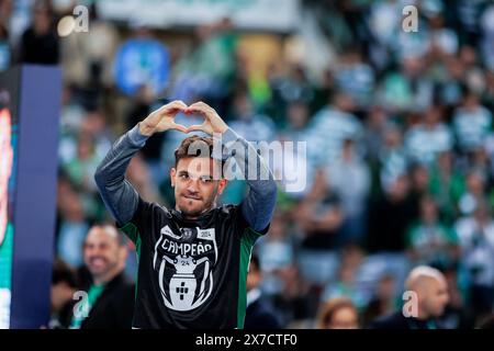 Lissabon, Portugal. Mai 2024. Pedro Goncalves von (Sporting CP) wurde während des Liga Portugal Spiels zwischen Sporting CP und GD Chaves im Estadio Jose Alvalade gesehen. Endpunktzahl Sporting 3: 0 Chaves. (Foto: Maciej Rogowski/SOPA Images/SIPA USA) Credit: SIPA USA/Alamy Live News Stockfoto