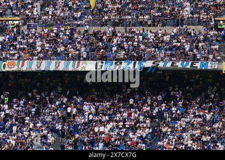 Mailand, Italien. Mai 2024. Inters Fans während des Fußballspiels der Serie A zwischen Inter und Lazio im San Siro Stadion in Norditalien am Sonntag, den 19. Mai 2024. Sport - Fußball . (Foto: Spada/LaPresse) Credit: LaPresse/Alamy Live News Stockfoto