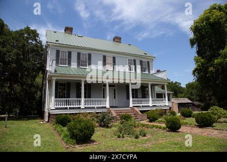 Vor dem McLeod Plantage House in Charleston, South Carolina Stockfoto