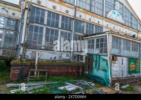 Blick auf die stillgelegten Wintergärten in Great Yarmouth, Großbritannien Stockfoto