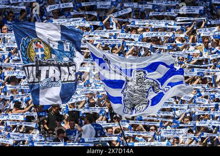 ZWOLLE - Atmosphärenbild beim Abschied von Bram aus Polen oder PEC Zwolle während des niederländischen Eredivisie-Spiels zwischen PEC Zwolle und FC Twente im MAC3Park-Stadion am 19. Mai 2024 in Zwolle, Niederlande. ANP VINCENT JANNINK Stockfoto