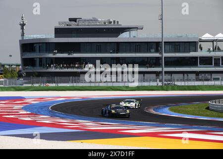 Während der 3. Runde des GT World Challenge Sprint Cups 2024 auf dem Misano World Circuit vom 17. Bis 19. Mai 2024 in Misano Adriatico, Italien Stockfoto