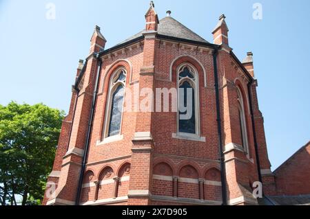 Highgate School Chapel; Highgate Village, London, Großbritannien. Die Highgate School, früher Sir Roger Cholmeley's School at Highgate, ist eine koedukative, Fee-cha-Schule Stockfoto