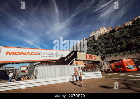 © SPORTPIXPRESS/MAXPPP, Monaco. Mai 2024. MAGAZIN FAHRERLAGER FORMEL 1 MONACO GRAND PRIX INSTALLATIONSILLUSTRATION Formel 1 MONACO GP Credit: MAXPPP/Alamy Live News Stockfoto