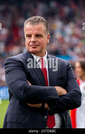 Rotterdam, Nederland. Mai 2024. ROTTERDAM, 19.05.2024, Stadion Feijenoord de kuip, Fußball, niederländische Eredivisie, Saison 2023/2024, Feyenoord - Excelsior, Ergebnis 4:0, Dennis Te Kloese Credit: Pro Shots/Alamy Live News Stockfoto