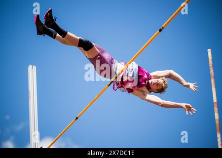 Gotzis, Österreich. Mai 2024. Die australische Ashley Moloney wurde während des Decathlon-Events der Männer am zweiten und letzten Tag des Hypo-Meetings, IAAF World Combined Events Challenge, im Mosle-Stadion in Gotzis, Österreich, am Sonntag, den 19. Mai 2024, in Aktion dargestellt. BELGA FOTO JASPER JACOBS Credit: Belga News Agency/Alamy Live News Stockfoto