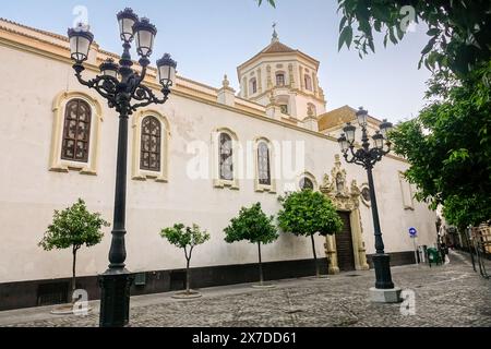 Der Orden Franciscanos Frailes Menores Provincia de la Inmaculada Concepción und das Kloster San Francisco auf der Plaza de San Francisco in Cadiz, Spanien. Das Kloster wurde 1566 gegründet, um Priester auszubilden, die nach Amerika geschickt werden sollen. Stockfoto