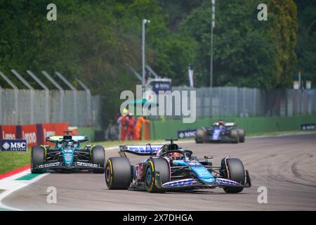 Imola, Bo, ITALIEN. Mai 2024. Esteban Ocon (FRA) - Alpine F1 Team - Alpine A524 - Renault. Während der FORMEL 1 MSC KREUZFAHRTEN GRAN PREMIO DEL MADE IN ITALY E DELL'EMILIA-ROMAGNA 2 Autodromo Enzo e Dino Ferrari, Imola (BO) Italien (Credit Image: © Alessio de Marco/ZUMA Press Wire) NUR REDAKTIONELLE VERWENDUNG! Nicht für kommerzielle ZWECKE! Stockfoto