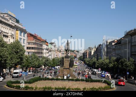 Prag /Tschechische republik /15. MAI 2024/Pragues Vew vom prager Nationalmuseum. (Foto. Francis Joseph Dean/Dean Pictures) (nicht für kommerzielle Zwecke) Stockfoto