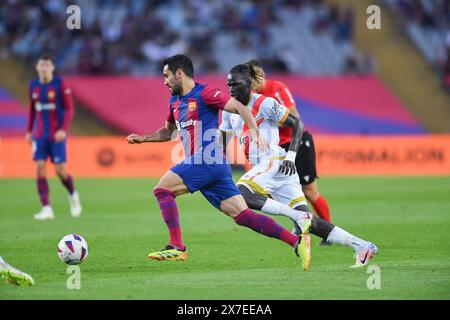 Barcelona, Esp. Mai 2024. FC BARCELONA GEGEN RAYO VALLECANO. 19. Mai 2024 Ilkay Gündogan (22) des FC Barcelona während des Spiels zwischen dem FC Barcelona und Rayo Vallecano, das dem siebenunddreißigsten Tag der La Liga EA Sports im Olimpischen Stadion Lluis Companys von Montjuic in Barcelona entspricht. Quelle: Rosdemora/Alamy Live News Stockfoto