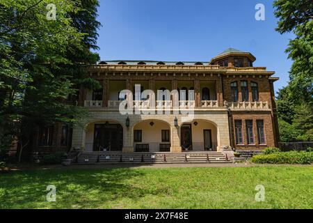 Maeda Family Residence wurde in der frühen Showa-Zeit als Residenz von Marquis Toshitame Maeda, dem ehemaligen Herrscher der Kaga-Domäne, erbaut. Beide W Stockfoto