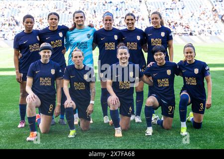 Seattle, Washington, USA. Mai 2024. Reign Start 11 Spieler, Seattle Reign gegen Orlando Pride mit einem Ergebnis von 2:3, am 5:19-24. (Kreditbild: © Melissa Levin/ZUMA Press Wire) NUR REDAKTIONELLE VERWENDUNG! Nicht für kommerzielle ZWECKE! Stockfoto