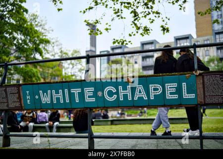 Altab Ali Park, Whitechapel High Street, Borough of Tower Hamlets, London, England, Großbritannien Stockfoto