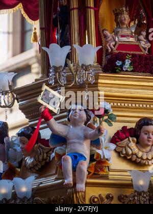 Catania, italien - 3. Februar 2024, 3-tägiges Festival Saint Agatha in den Straßen von Catania Sizilien Stockfoto