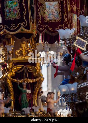 Catania, italien - 3. Februar 2024, 3-tägiges Festival Saint Agatha in den Straßen von Catania Sizilien Stockfoto