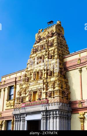 Außenansicht des Sri Mahalakshmi Tempels in East Ham, London, England Stockfoto