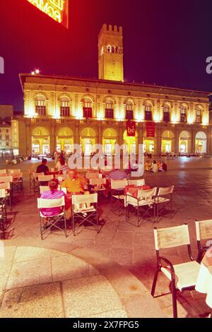 Italien, Emilia Romagna, Bologna, Piazza Magiore, Palazzo del Podestà, Palast Stockfoto