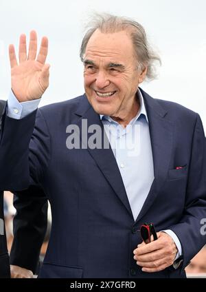 Cannes, Frankreich. Mai 2024. Der US-amerikanische Regisseur Oliver Stone nimmt am Montag, den 20. Mai 2024, am 77. Filmfestival in Cannes Teil. Foto: Rune Hellestad/ Credit: UPI/Alamy Live News Stockfoto
