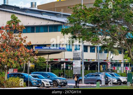 Das Cairns Hospital ist das größte überweisende Krankenhaus in Far North Queensland, das Patienten von der Torres Strait bis Tully in Australien abdeckt Stockfoto