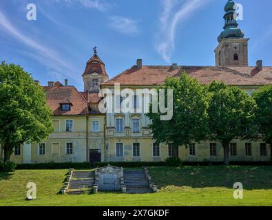 Barockschloss in Olesnica Mala Klein OLS ehemaliger Wohnsitz der Familie Jorck von Wartenburg und Kloster der Johanniter und der Templer Stockfoto