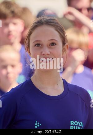 Kopenhagen, Dänemark. Mai 2024. KOPENHAGEN 20. 05. 2024 Königliche dänische Familie. Der Royal Run ist ein jährlich stattfindendes Sportereignis, das in mehreren dänischen Städten stattfindet. Das Rennen fand am 21. Mai 2018 zum 50. Geburtstag des Königs von Denmarks statt, und seitdem nimmt die Königliche Familie am Royal Run Teil. Hier sind Bilder aus Kopenhagen. BILD: Prinzessin Josephine von Dänemark. Foto: Stefan Lindblom/TT Code 20116 Credit: TT News Agency/Alamy Live News Stockfoto