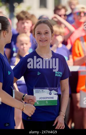 Kopenhagen, Dänemark. Mai 2024. KOPENHAGEN 20. 05. 2024 Königliche dänische Familie. Der Royal Run ist ein jährlich stattfindendes Sportereignis, das in mehreren dänischen Städten stattfindet. Das Rennen fand am 21. Mai 2018 zum 50. Geburtstag des Königs von Denmarks statt, und seitdem nimmt die Königliche Familie am Royal Run Teil. Hier sind Bilder aus Kopenhagen. BILD: Prinzessin Josephine von Dänemark. Foto: Stefan Lindblom/TT Code 20116 Credit: TT News Agency/Alamy Live News Stockfoto