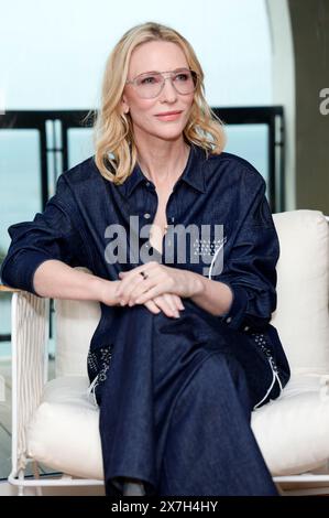 Cate Blanchett beim Kering „Women in Motion“ Talk auf dem Festival de Cannes 2024 / 77. Internationale Filmfestspiele von Cannes im Majestic Hotel. Cannes, 20.05.2024 Stockfoto