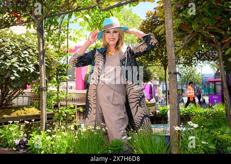 London, Großbritannien. 20. Mai 2024. Joanna Lumley während des Pressetages der RHS Chelsea Flower Show im Royal Hospital Chelsea in London. Das Foto sollte lauten: Matt Crossick/Empics/Alamy Live News Stockfoto