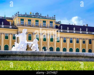 Schloss Schönbrunn, kaiserliche Sommerresidenz in Wien, Österreich Stockfoto